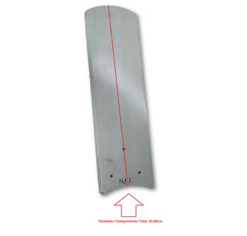 PÁ HÉLICE P/VENTILADOR DE TETO LOREN SID M1 M2 - MDF MODELO GÓTICA RETA BRANCA_MARFIM - VENDIDA P/UNIDADE - GARRA MAIOR MOTOR M1 M2 *SALDÃO*