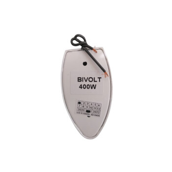 Chave para Ventilador de Parede - Controle de Velocidade Rotativo Dimer 0400W Bivolts Com Clique - c/Caixa Mouse de Sobrepor