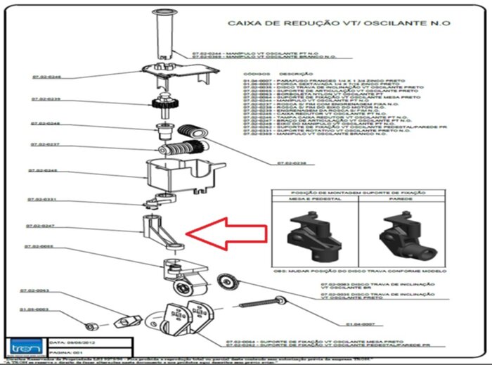 Ventilador Pedestal BLOTEK 50cm - 3 Velocidades - Oscilação - Lâminas Alumínio