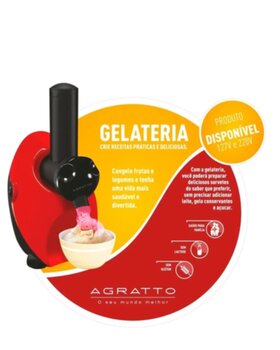 Sorveteira Gelateria Agratto GL-01 127Volts - Gelateria GL-01  (OCP-0040SGS)