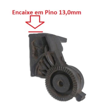 Mecanismo do Oscilante Suporte do Motor Ventilador ARGE 50/60cm cor Preta - Suporte de Articulacao VT Oscilante - Encaixe Pino 13,0mm