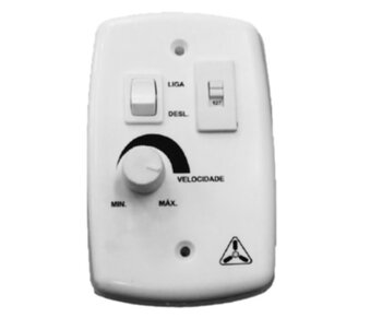 Chave Controle de Velocidade Ventilador Venti-Delta Premium Bivolts Dimer 0200W S/OFF c/Caixa - Chave de Voltagem+Placa de Circuitos 110/220V