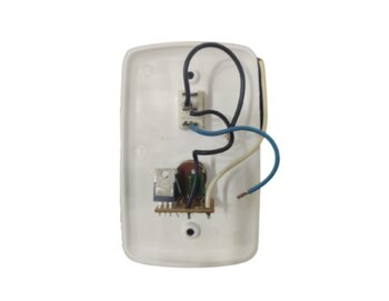 Chave para Ventilador de Parede Espelho 4x2 Bivolts - Controle Rotativo c/OFF + 1 Tecla Liga/Desliga