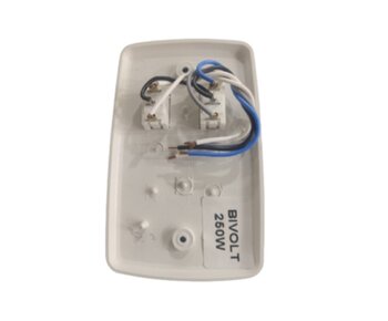 Chave para ventilador de Teto c/2-Teclas. 1-Tecla Liga/Desliga (para lampada) + 1-Tecla de Reversao (Ventilacao / Exaustao)