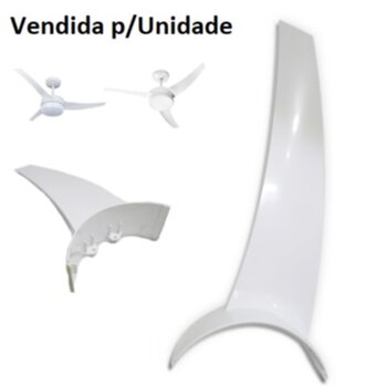 Pa Hélice para Ventilador de Teto Venti-Delta Lunik Efyx - *Vendida p/Unidade - Pá Hélice para ventilador Efyx Plástica Branca
