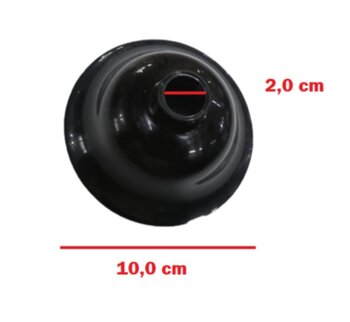 Canopla Inferior Ventilador de Teto Aliseu Preta 2016 - Aliseu Alisclean, Double-Duo, Inspire Nano Tech, Slim, Jet, Smart e Terral