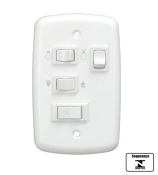 Chave Ventilador de Teto Venti-Delta New Light 3Velocidades 127v - Teclas p/Ligar 2 Lâmpadas c/Capacitor 07,5uF (3,0+4,5mf) CV3V