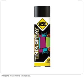 Spray para Pintura Cor Preto Brilhante 350/400ml -  VÁRIAS MARCAS*