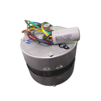 MOTOR P/EXAUSTOR 20CM_25CM VENT AIR_VENTAIR LINHA PESADA BIV08,0UF BAIXA ROTACAO_1750RPM VAZAO_00900/01260M3H 78DB EIXO_12,0MM