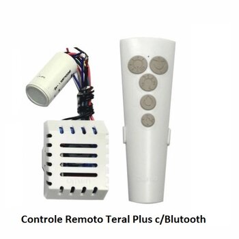 Controle Remoto Ventilador Aliseu 110/127V14uF Terral Plus BT Kit IC55 T+R Plus Bluetooth Cap.14uF 3Fios (4,5+9,5mF)