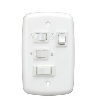 Chave Ventilador de Teto Venti-Delta New Light 3Velocidades 127v - Teclas p/Ligar 2 Lâmpadas c/Capacitor 07,5uF (3,0+4,5mf) CV3V