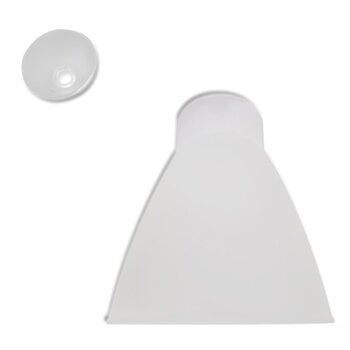 Globo Cupula Plastica da Luminaria Ventilador Arge Economic - Arge Ventus - Arlux Mini-Copo Pequeno - Globo Aberto