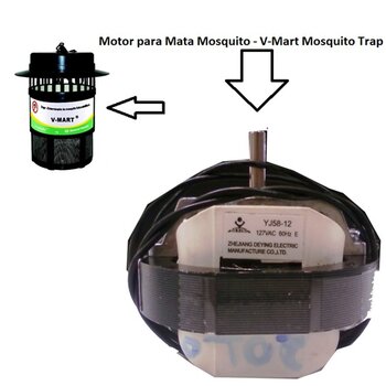 Motor para Armadilha Ecologica Mosquito TRAP V-MART 127V 20w - Mata Insetos Mata Mosquito Mata Pernilongo - General Heater