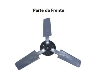 Helice para Climatizador Joape Guarujá - Hélice 3Pas - Encaixe Eixo 15,0MM/1,5cm - Mod. c/Parafuso ou Mod. Injetada Direto