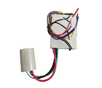 Modulo Receptor do Controle Remoto Ventilador Aliseu 220Volts - Duo Inspire Nano Slim Smart Tradicional Wave - Cap.04,0uF 2,5+1,5mF p/Utilizar c/Kit I