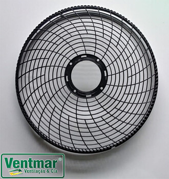 Grade Plástica para Ventilador Dômina 50cm 6 ou 8 Pás - Grade serve p/DIANTEIRA ou p/TRASEIRA - Cor PRETA - *Vendida p/Unidade