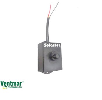 Chave para Ventilador Solaster de Parede - Chave Eletronica Dal Moro Solaster com Caixa Preta - Chave c/Dimer Rotativo Bivolts