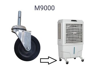 Roda para Climatizador MWM M9000 - Roda Móvel TRASEIRA SEM TRAVA 75X21MM - *Vendida p/Unidade