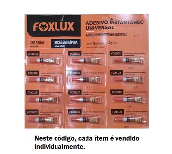 Adeviso Instantâneo Fox Lux 2g - Menor tempo pra Secagem - FoxLux Original