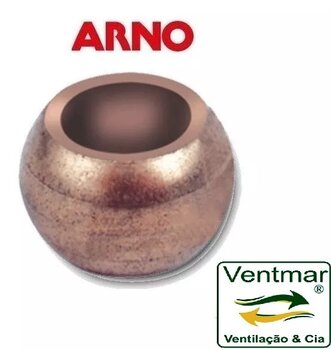 Bucha para Eixo de Ventilador Arno 08,0mm - Bucha de Bronze para Ventilador Faet - Bucha Metal - *Vendida p/Unidade