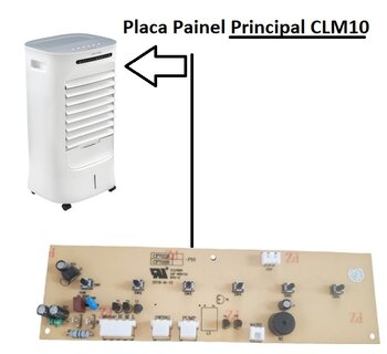Placa de Comando PRINCIPAL Climatizador Ventisol CLM10-01 127Volts - Placa DA FONTE Principal Climatizador CLM10 127Volts