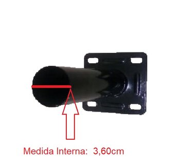 Suporte para Ventilador de Parede Ventisol 50/60cm cor Preta - Suporte de Parede em Metal para Ventilador Ventisol 50/60cm