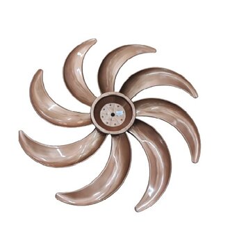 Helice de 60cm para Ventilador Domina 8Pas E-11,5mm cor Bronze - Domina Octupus 60cm - Ponta Redonda c/Trava Traseira
