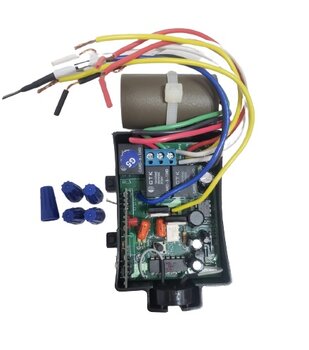 Módulo Receptor do Controle Remoto Ventilador Volare 220V GMOTIL - Com Capacitor 03,0uF 3Fios - *Apenas o Módulo Receptor Original