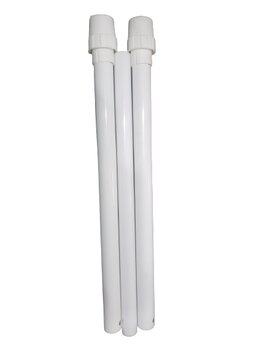 Kit Colunas do Ventilador Venti-Delta 40/50/60/65cm cor Branca - (03 Colunas com Sistema de Travamento)