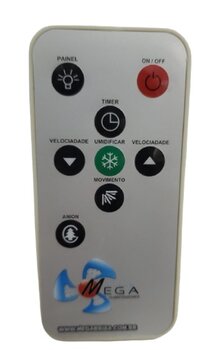 Módulo Transmissor do Controle Remoto Bivolts para Climatizador Mega Brisa MB25 MB-25 MB 25 - * Apenas o Transmissor Manual*