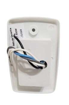 Chave para Ventilador de Teto Controle de Velocidade Deslizante Bivolts - 1 Tecla Reversão + 1 Tecla Luz 1 Lâmpada - Espelho 4x2 cor Branca