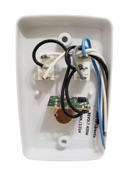 Chave Ventilador de Teto Controle de Velocidade Rotativo Dimer 0400WBiv Tecla  Liga/Desliga/Reverte + Tecla Lâmpada - cor Branca