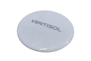 Emblema da Grade do Ventilador Ventisol COR BRANCA - Logotipo Atual 2018/2019 - Anel Frontal Plastico