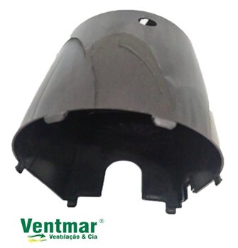 Capacete do Motor para Ventilador Ventisol 50/60cm New Notos Preto - Capa Plastica para Ventilador de Mesa, de Coluna ou Parede - MOD.0311