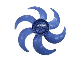 Helice de 30cm Ventilador Mondial 6Pas cor Azul - Encaixe Meia Lua Dianteira Eixo 08,0mm SEM Trava Traseira - Mondial Premium Black Britania Protect T