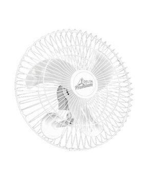 Ventilador de Parede 060cm Venti-Delta Premium Bivolts 170w cor Branca Helice 3Pas Chave 3-Velocidades