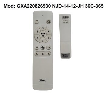 Módulo Transmissor do Controle Remoto Ventilador Aliseu Retrátil Max MOD-AL431 GXA220826930 NJD-14-12-JH 36C-365 - FANAWAY GXA - *Apenas o Módulo Tran