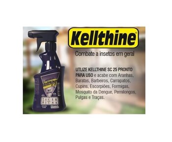 Inseticida Spray Mata Escorpião - Mata Insetos - Kellthine SC25 - Kelldrin 500m