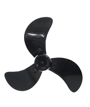 HÉLICE DE 65CM P/VENTILADOR VENTISILVA 65CM 3PAS PRETA KIT4-ITENS C/BUCHA EIXO ENCAIXE 15,0MM PONTA ROSCA E-07,0MM