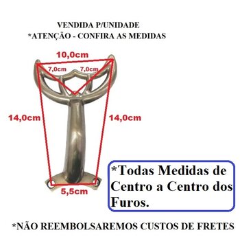 GARRA VT SUPORTE DE PÁ HÉLICE VENTILADOR DE TETO IMPORTADO/ *USADAS UNIDADE* G/GRANDE O.VELHO/ F/GARRA X MOTOR 5,5CM F/G MT X PÁ 14,0CM