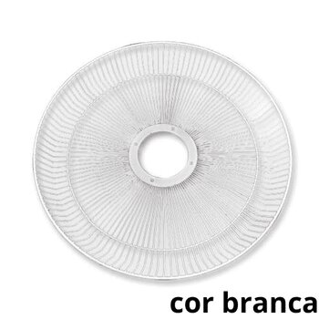GRADE P/VENTILADOR 40CM VENTI-DELTA FREE COLUNA MESA PAREDE - METAL BRANCA - *VENDIDA P/UNIDADE - SERVE P/DIANTEIRA OU TRASEIRA