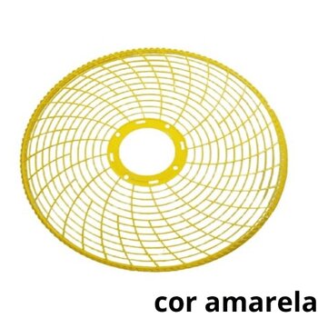 GRADE P/VENTILADOR 50CM DÔMINA PL AMARELA 6 OU 8PÁS COLUNA MESA PAREDE - SERVE P/DIANTEIRA OU TRASEIRA - *VENDIDA P/UNIDADE