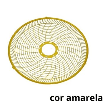 GRADE P/VENTILADOR 50CM DÔMINA PL AMARELA 6 OU 8PÁS COLUNA MESA PAREDE - SERVE P/DIANTEIRA OU TRASEIRA - *VENDIDA P/UNIDADE