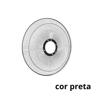 GRADE P/VENTILADOR 50CM VENTI-DELTA PREMIUM GOLD COLUNA MESA PAREDE - METAL PRETA -*VENDIDA P/UNIDADE - SERVE P/DIANTEIRA OU TRASEIRA -  ARGE MAX STYL
