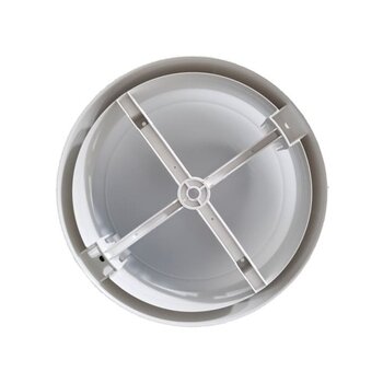 LUMINÁRIA PLAFON P/VENTILADOR DE TETO VENTISOL ELLUZ LEGACY PL BRANCO C/GLOBO P/PLACA LED OU P/SOQ E27 - *PLACA/SOQ  NÃO INCLUIDOS