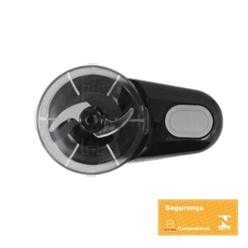 MINIPROCESSADOR ELÉTRICO DE ALIMENTOS 350ML 110V 100W PRETO AMPR01-01 - AGRATTO - TRITURAR ALHO