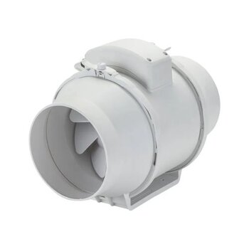 EXAUSTOR DE 15CM P/BANHEIRO E AMBIENTES 110V-65W VAZAO-00550M3/H - RENOVADOR DE AR IN-LINE AXIAL - VENTISOL TURBO EXL15001 150MM