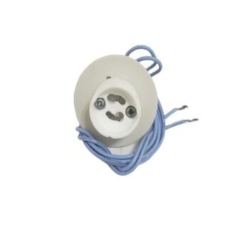 SOQUETE DE PORCELANA P/LUMINÁRIA VENTILADOR DE TETO ALISEU SLIM - C/RABICHO CABO 2FIOS - MODELO P/CONECTAR PLACA DE LED