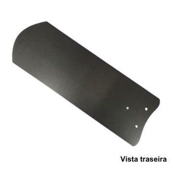 PÁ HÉLICE P/VENTILADOR DE TETO VENTEX YARIS - MDF RETA COR PRETA - *VENDIDA P/UNIDADE