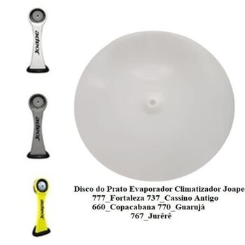 Disco do Prato Evaporador Climatizador Joape 777_Fortaleza 737_Cassino Antigo 660_Copacabana 770_Guarujá 767_Jurêrê - Furo Eixo 12,0mm Diam.Ext.32,03c